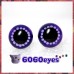 1 Pair Purple & Purple Hand Painted Safety Eyes Plastic eyes